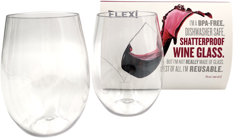 Shatterproof Wine Glasses- 2 pack