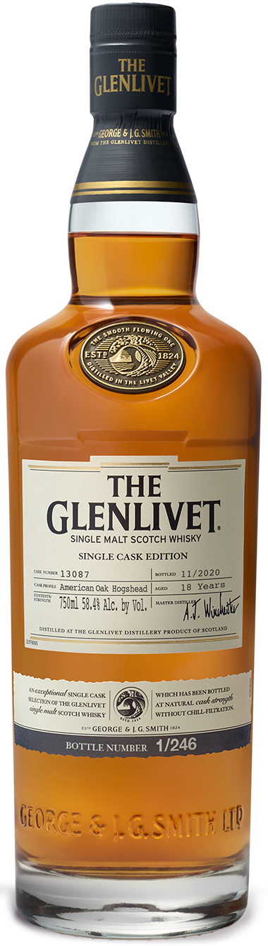 Glenlivet 18 Year American Pak Hogshead Single Cask Edition Scotch